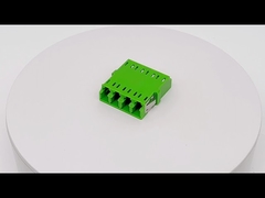Quad LC Fiber Optic Adaptor With Shutter