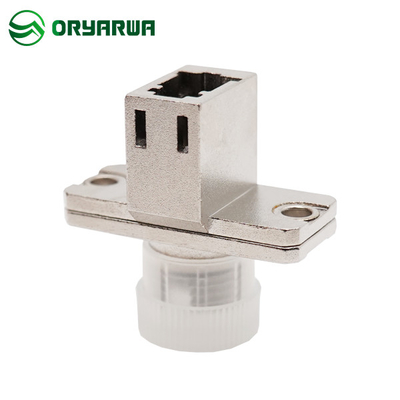 Metal Body Hybrid Flange LC To FC Adapter Simplex Single Mode