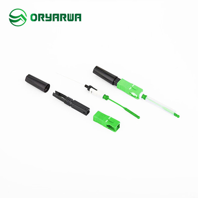 Hot Melt Splice On Fiber Optic Fast Connector For Field Installation