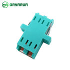 Green Ope Shape LC APC Duplex Adapter Single Mode With Shutter
